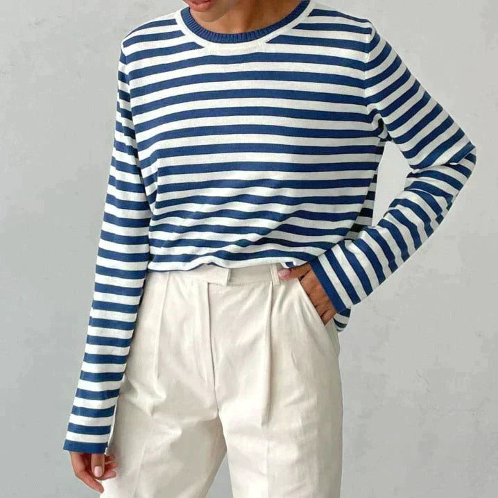 Nicole - Élégant pull rayé