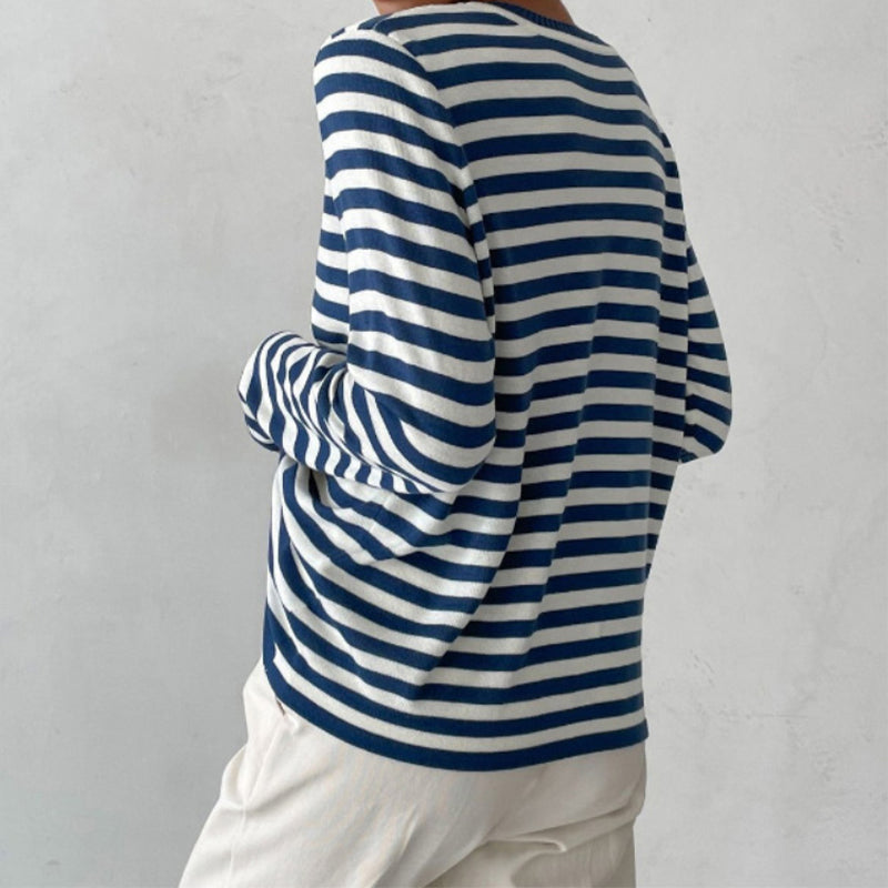Nicole - Élégant pull rayé