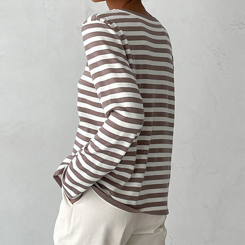 Nicole - Élégant pull rayé