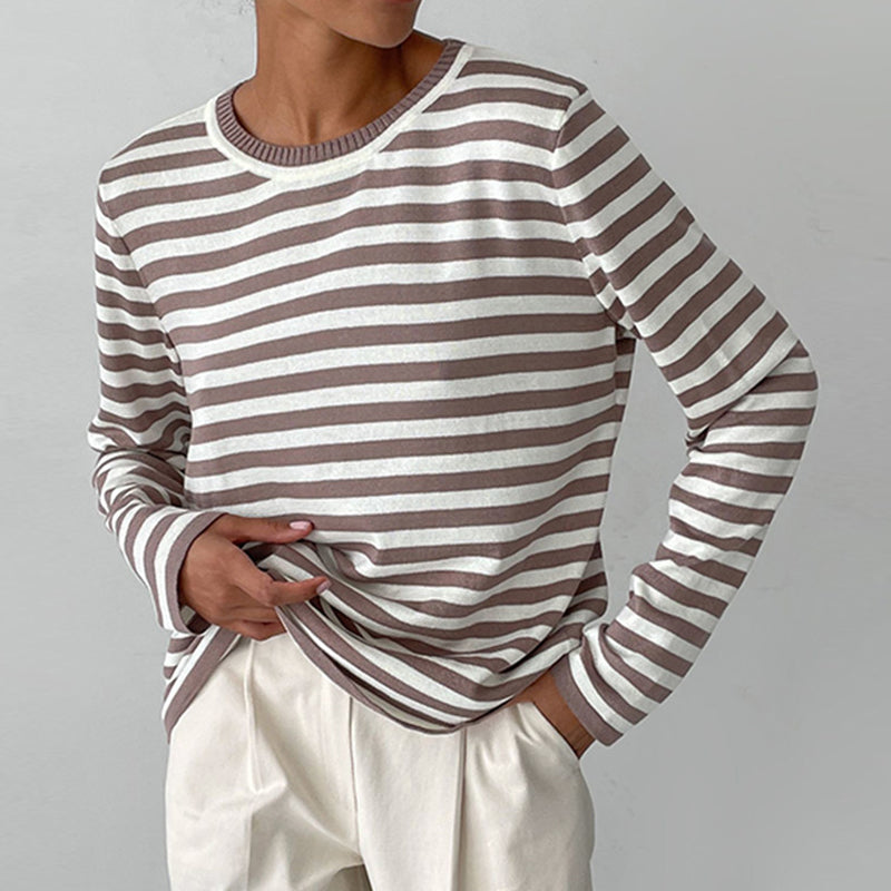 Nicole - Élégant pull rayé